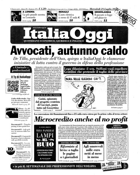 Italia oggi : quotidiano di economia finanza e politica